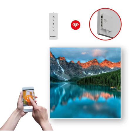 GRZEJNIK na podczerwień obraz 350W 60x60cm WiFi