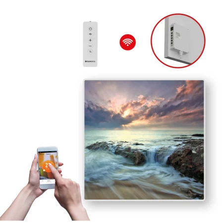 GRZEJNIK na podczerwień obraz 350W 60x60cm WiFi