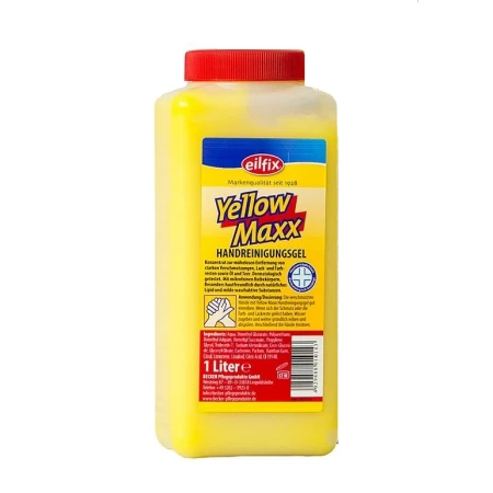 EILFIX ZEL YELLOW MAXX 1L cytrynowy do mycia mocno zabrudzonych rąk