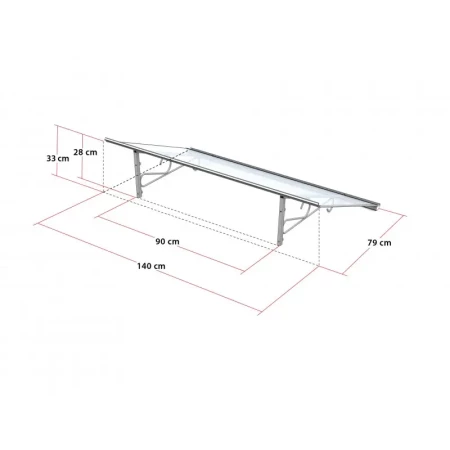 daszek nad drzwi Foster 140cm