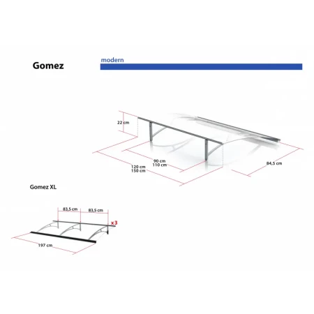 daszek nad drzwi Gomez 120m