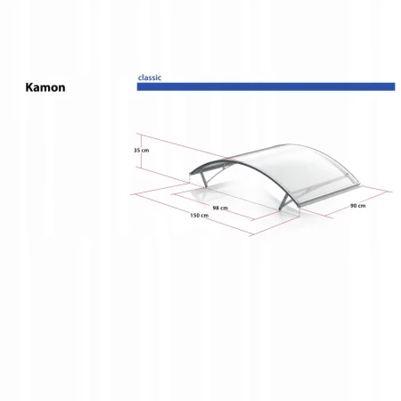 daszek nad drzwi Kamon 150cm