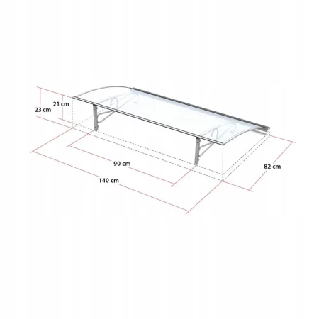daszek nad drzwi Koliber 140cm