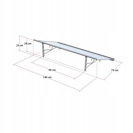 daszek nad drzwi Melba 140cm